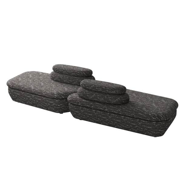 YAU-YAU Four Seater Sofa| Fabric | W: 3260 mm