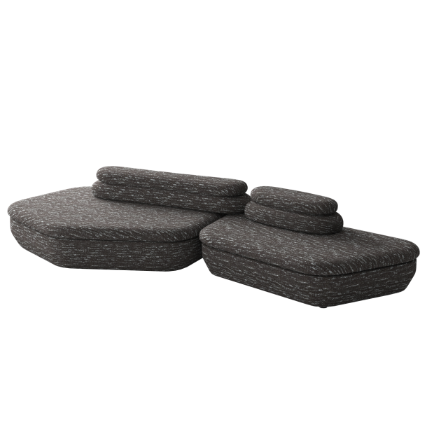 YAU-YAU Four Seater Corner Sofa | Fabric | W: 3430 mm