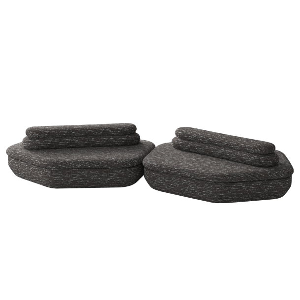 YAU-YAU Four Seater Sofa | Fabric | W: 3515 mm