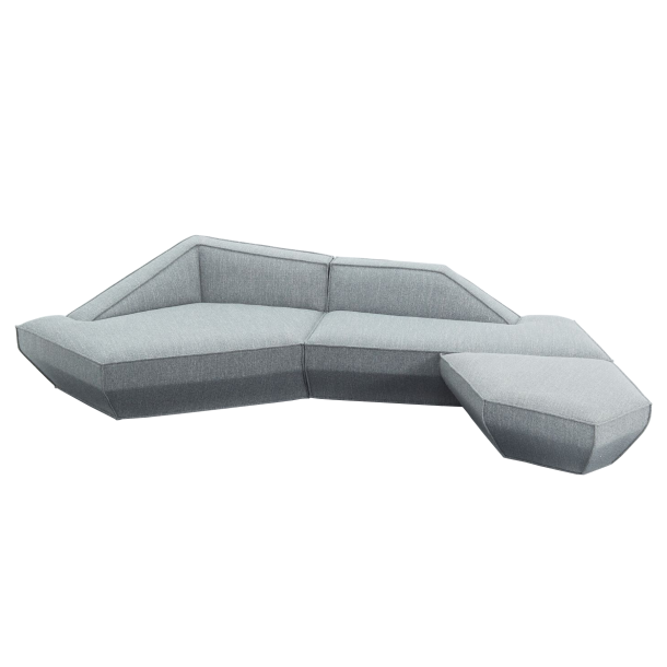 MOU-MOU Four Seater Corner Sofa w/ Ottoman| Fabric