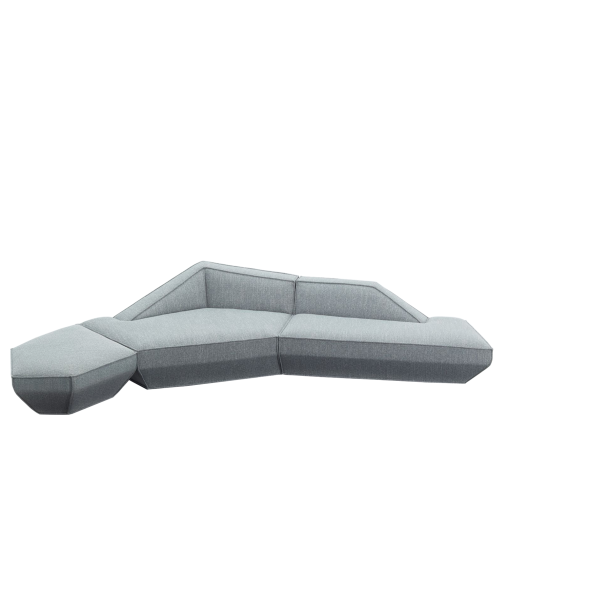MOU-MOU Four Seater Corner Sofa w/ Ottoman| Fabric