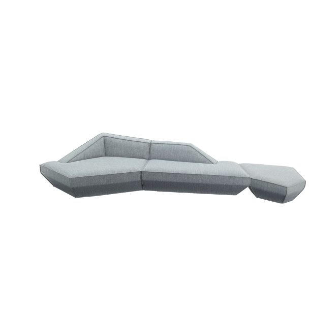 MOU-MOU Four Seater Corner Sofa w/ Ottoman| Fabric