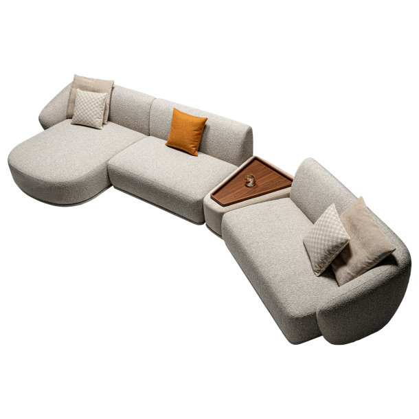 RIN-RIN Four Seater Corner Sofa