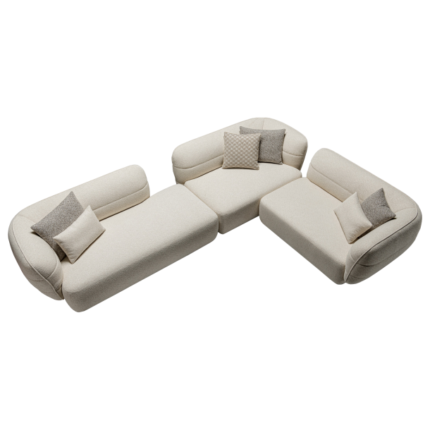 EN-EN Four Seater Corner Sofa