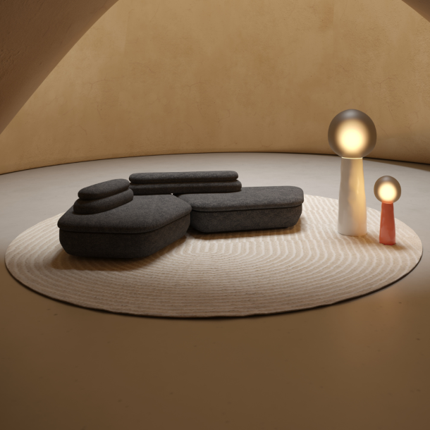 YAU-YAU Modular Sofa | Fabric | W: 3890 mm