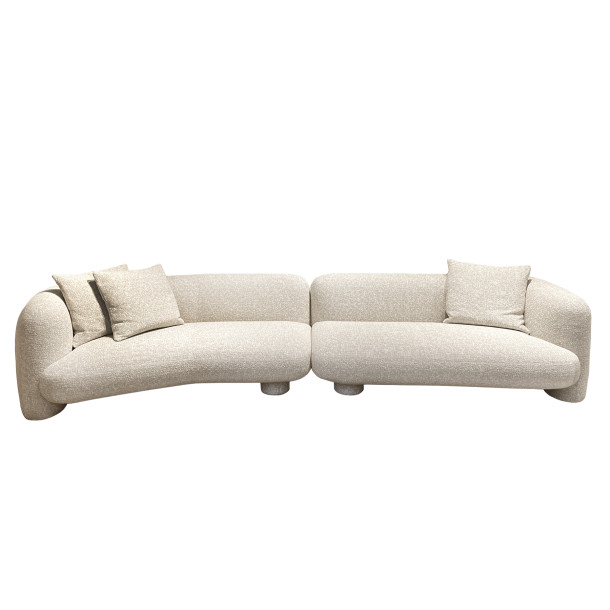 LOR-LOR Four Seater Corner Sofa| Fabric
