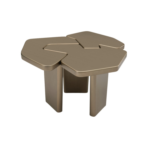 UZ-UZ Side Table | 785 x 770 mm | Travertine