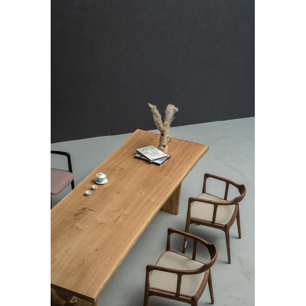 French Jointed Solid White Oak Wood Slab | 2.72M