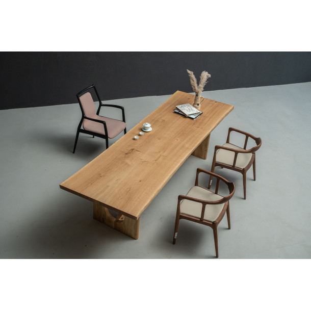 French Jointed Solid White Oak Wood Slab | 2.72M