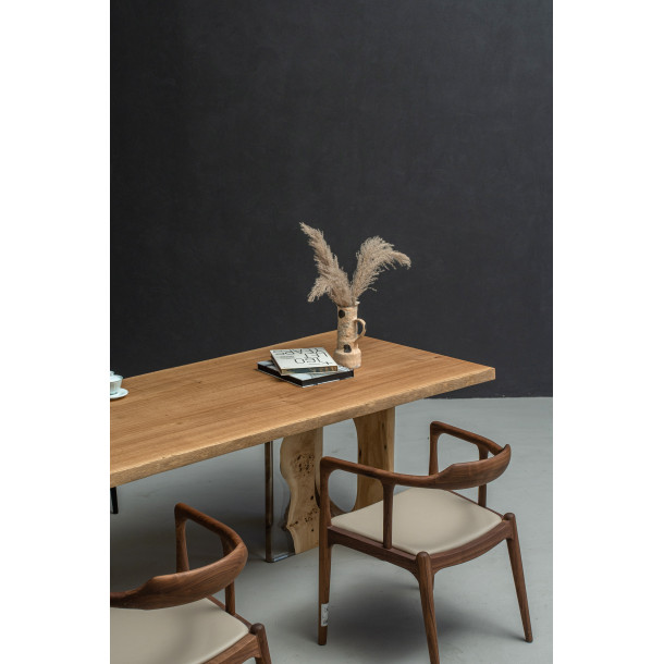 French Jointed Solid White Oak Wood Slab | 2.72M