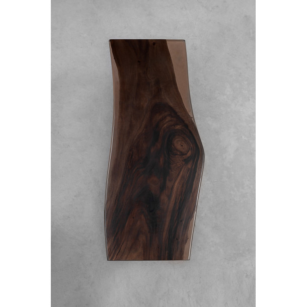 South American Solid Rainwood Slab w/ Cognac Resin | 2.3M
