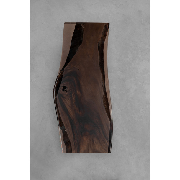 South American Solid Rainwood Slab w/ Cognac Resin | 2.3M