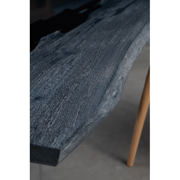 South American Solid Rainwood Slab w/ Blue Resin | 2.9M