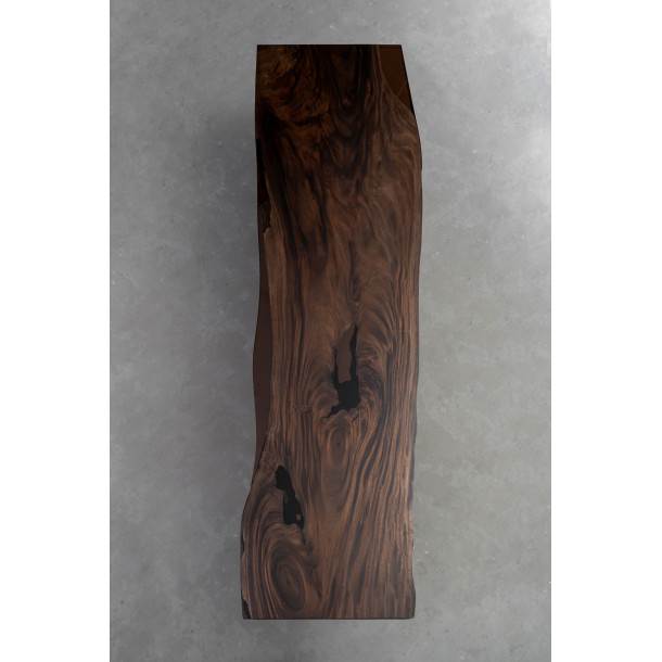 South American Solid Rainwood Slab w/ Cognac Resin | 3.25M