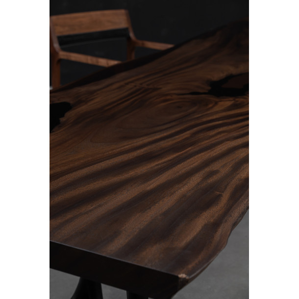 South American Solid Rainwood Slab w/ Cognac Resin | 3.25M