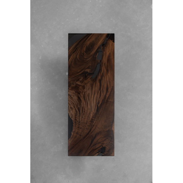 South American Solid Rainwood Slab w/ Grey Resin | 2.1M