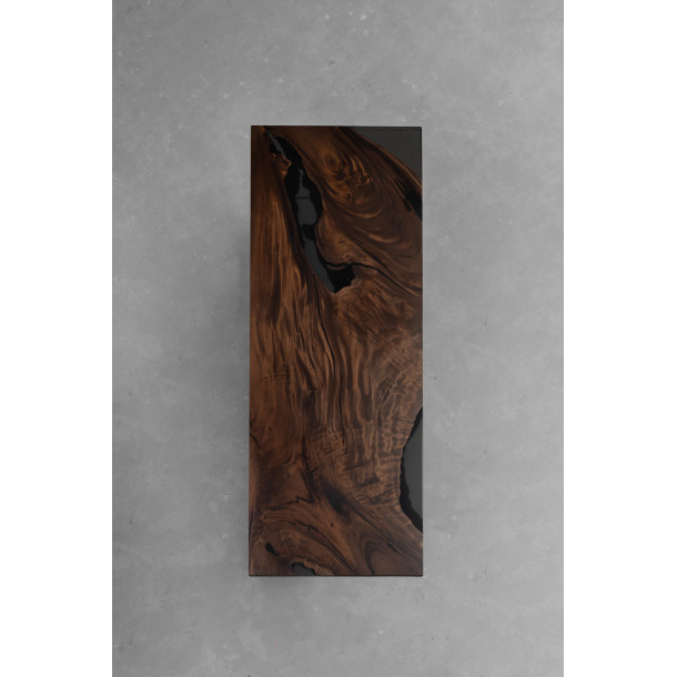 South American Solid Rainwood Slab w/ Grey Resin | 2.1M