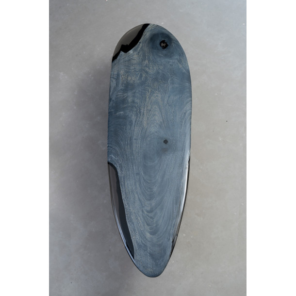 South American Solid Rainwood Slab w/ Grey Resin | 3.04M