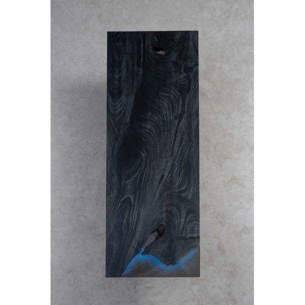 South American Solid Rainwood Slab w/ Grey Resin | 2.8M