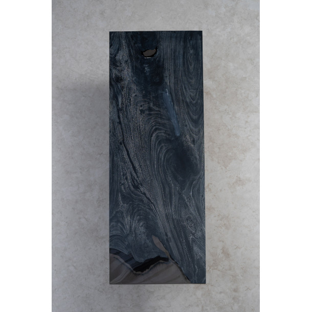 South American Solid Rainwood Slab w/ Grey Resin | 2.8M