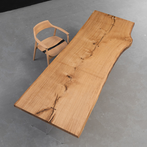 French Solid White Oak Wood Slab | 2.63M