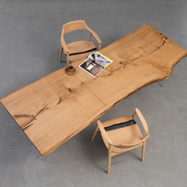 French Solid White Oak Wood Slab | 2.63M