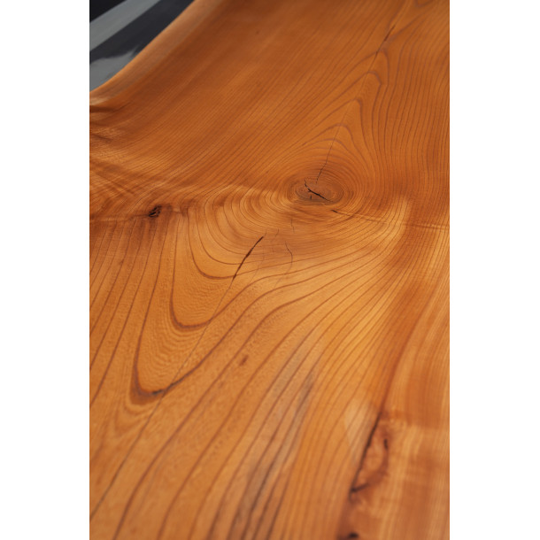 Japanese Beech Wood Slab w/ Clear Resin | 2.1M