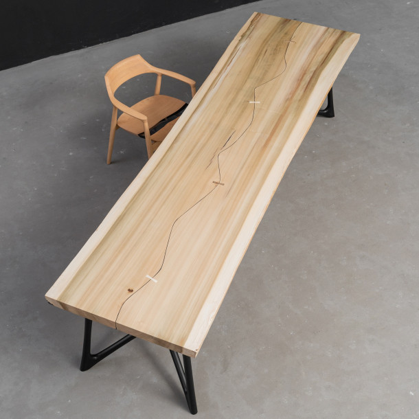 European Jointed Solid Maple Wood Slab | 3.13M