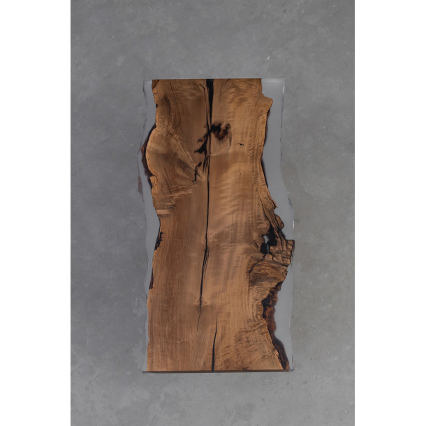 Japanese Solid Castanopsis Wood Slab w/ Clear Resin in Matt Finish | 1.57M