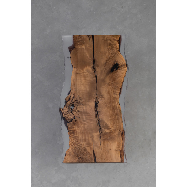 Japanese Solid Castanopsis Wood Slab w/ Clear Resin in Matt Finish | 1.57M
