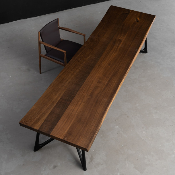French Jointed Solid White Oak Wood Slab | 3.02M