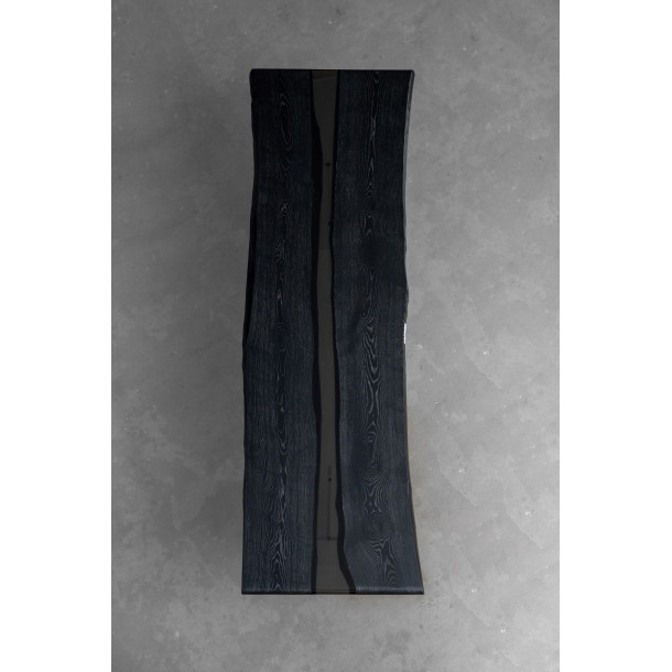 American Solid Ash Wood Slab w/ Grey Resin | 2.4M