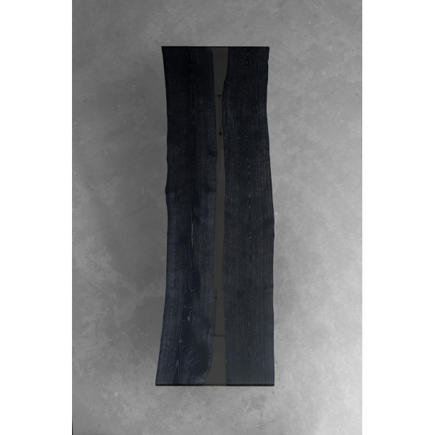 American Solid Ash Wood Slab w/ Grey Resin | 2.4M