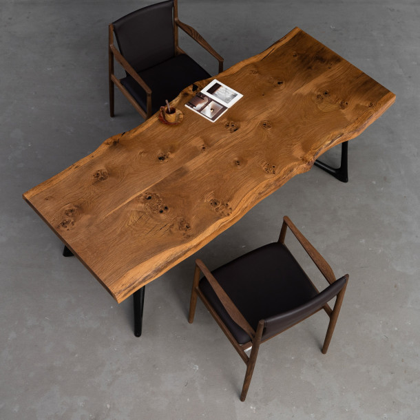 French Jointed Solid White Oak Wood Slab | 2.14M