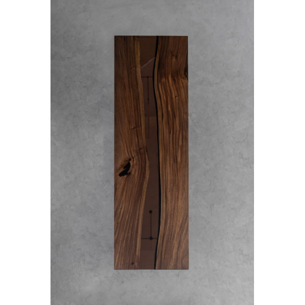South American Solid Rainwood Slab w/ Cognac Resin | 2.55M