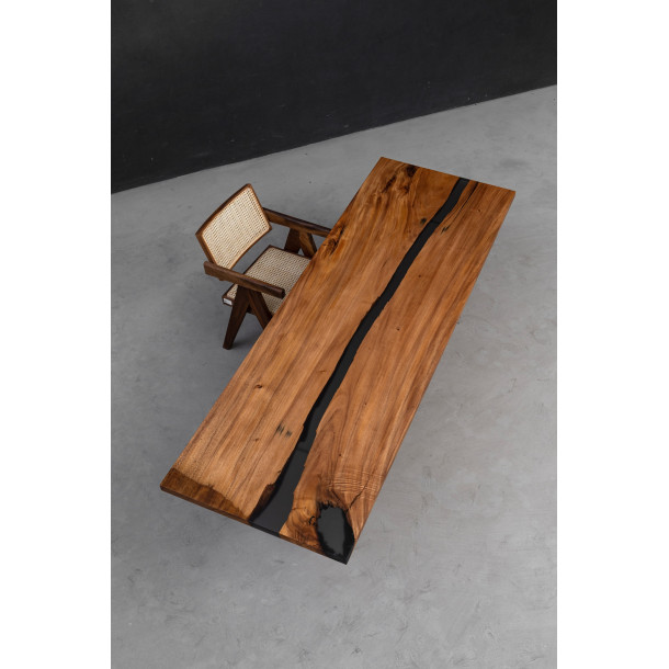 South American Solid Rainwood Slab w/ Grey Resin | 2.35M