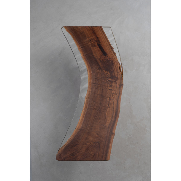 North American Solid Walnut Wood Slab w/ Clear Resin | 2.27M