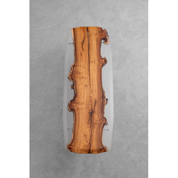 African Rosewood Wood Slab w/ Clear Resin in Matt Finish | 2.02M