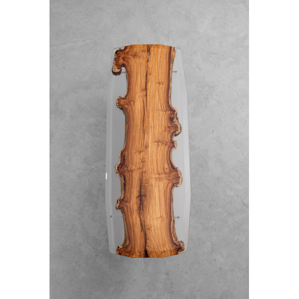 African Rosewood Wood Slab w/ Clear Resin in Matt Finish | 2.02M