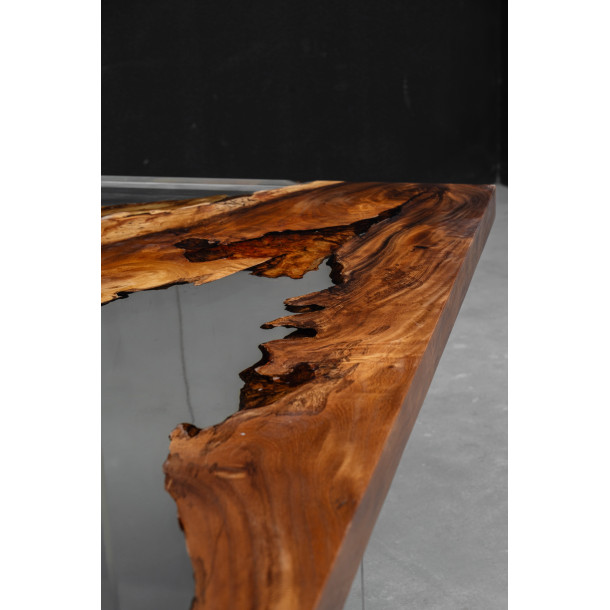 South American Solid Rainwood Slab w/ Clear Resin | 3.09M
