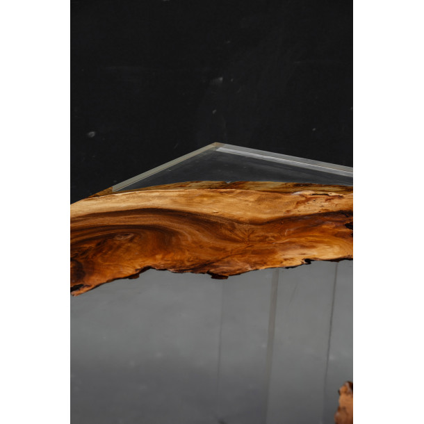 South American Solid Rainwood Slab w/ Clear Resin | 3.09M