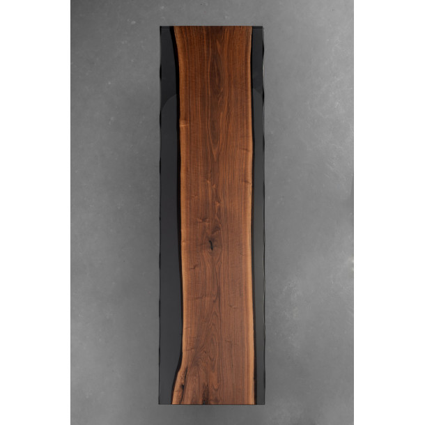 North American Solid Walnut Wood Slab w/ Grey Resin | 3M