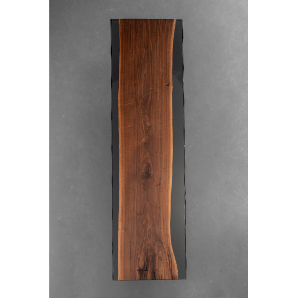North American Solid Walnut Wood Slab w/ Grey Resin | 3M