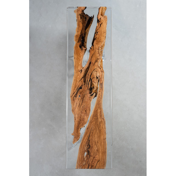 Italian Solid Olive Wood Slab w/ Clear Resin | 3.49M