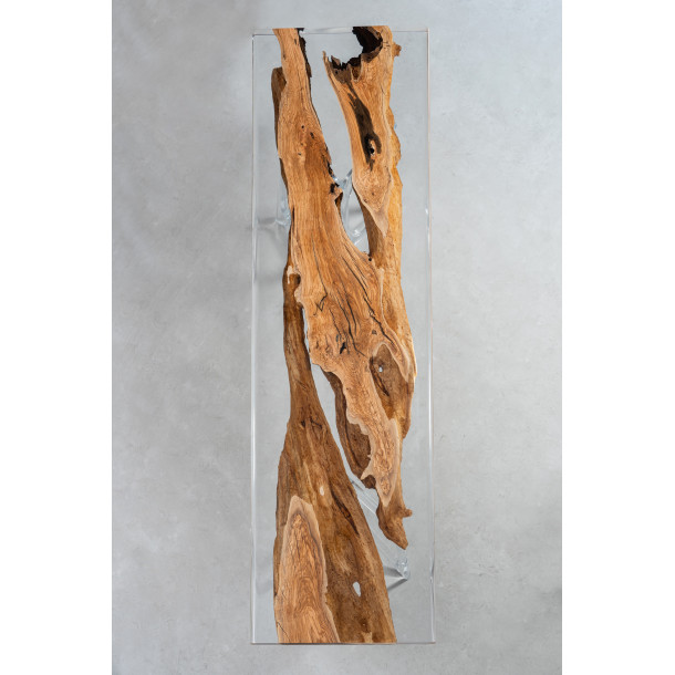 Italian Solid Olive Wood Slab w/ Clear Resin | 3.49M