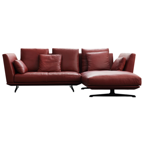 HIL-HIL Two Seater Corner Sofa | Leather