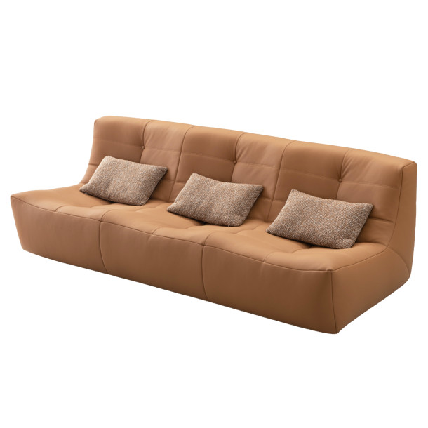GLU-GLU Three Seater Sofa | Leather
