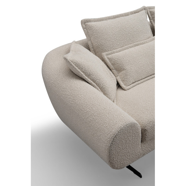 CAV-CAV Three Seater Corner Sofa | FABRIC