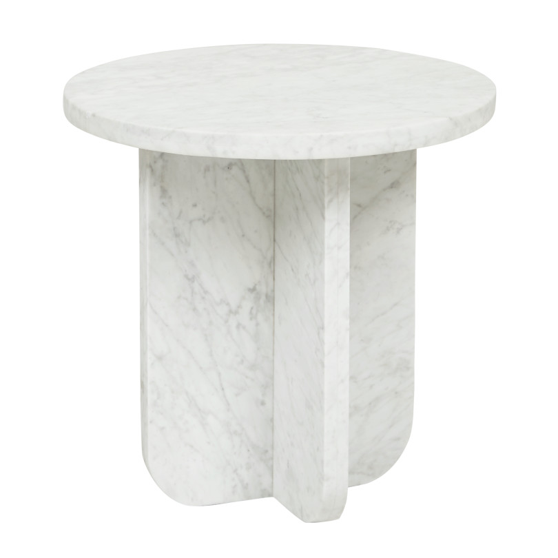 TEN-TEN SIDE TABLE | ITALIAN CARRARA