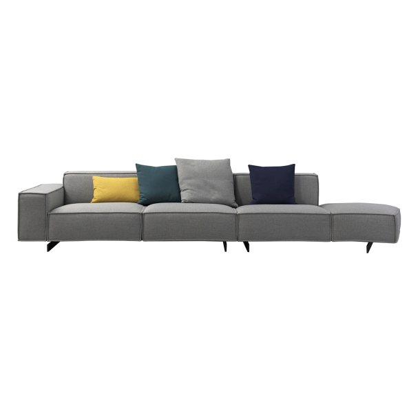 KAI-KAI Four Seater Open Arm Sofa | Fabric
